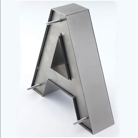 1 2 thick fabricated metal letters|small decorative metal letters.